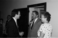 Curtin R. Coleman and Thomas H. Jackson at the Bayly Museum of Art Reception for Campaign Workers in 1988