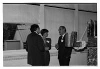 Sally Bagley, Philip J. Bagley and Thomas Bergin at the Bayly Museum of Art Reception for Campaign Workers in 1988