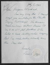 Charles O. Gregory Festschriften- Correspondence Relating Thereto (30 May 1967) (2 of 2)