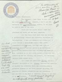 Memorandum from Prettyman to Justice Frankfurter Regarding Draft of Opinion, undated