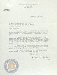 Letter from Justice Harlan to Prettyman, 17 January 1955