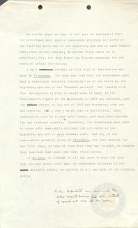 Notes by Prettyman Regarding Net Worth Cases- Jury Instructions, circa 1954