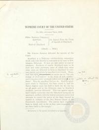 Miller Brothers Co. v. Maryland- Draft Opinion Including Appendix, March 1954