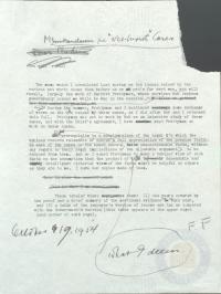 Draft Memorandum by Justice Frankfurter Regarding Net Worth Cases, October 1954