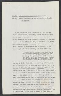 Prettyman Memorandum regarding Natural Gas Pipeline Co. v. Corporation Commissioner of Oklahoma, circa 1955