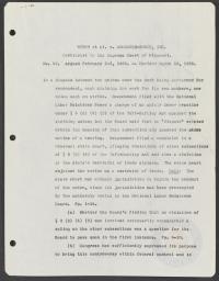 Case Syllabus: Weber v. Anheuser-Busch, Inc., circa March 1955
