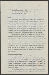 Prettyman Memorandum regarding Caselaw Interpreting Section 8 of the Taft-Hartley Act, circa 1954
