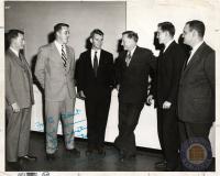 William O. Douglas with Student Legal Forum Members, 1950