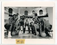 Ernie H. Lorch with His Basketball Team, 1986
