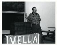 Professor Leslie at VELLA Event, 1995