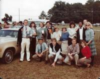 Group of Law Students at Foxfield Races in October 1983