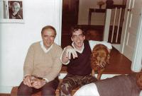 Thomas Bergin and Tom Kenney at Thomas Bergin&#039;s House in April 1984