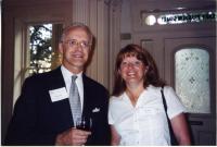 Joe Carter and Patty Merrill at an Alumni Event in Richmond, Virginia in June 2005