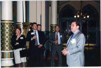 John C. Jeffries with Fellow Law Alumni in Atrium of Richmond&#039;s Old City Hall on February 21, 2002