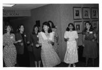 Teresa Ellenburg Diaz and Tutelaries During Alumni Volunteers Dinner at Sposors Hall in 1989