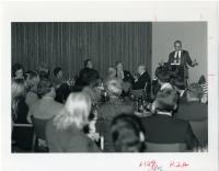 Earl C. Dudley, Jr. is Giving a Speech During Alumni Volunteer&#039;s Weekend, September 7-8, 1990