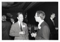 Trevor Potter and Dean Thomas Jackson at the Annual Alumni Lunch at the J.W. Marriott Hotel in Washington, D.C. in October of 1989