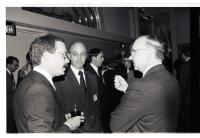 Thomas Jackson and Herbert Rosenthal at the Annual Alumni Lunch at the J.W. Marriott Hotel in Washington, D.C. in October of 1989