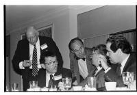 Richard A. Merrill, Mortimer M. Caplin and Antonin Scalia at an Alumni Luncheon in Washington, D.C. in October 1986