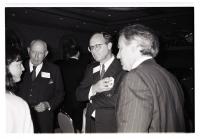 John Casteen and Henry Dudley at the Washington, D.C. Law Alumni Lunch on November 28, 1990