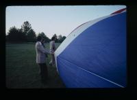 Richard Merrill and Laurence Vogel Get Ready to Test the Atmosphere for Annual Giving Campaign on October 2, 1981