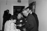 Bonnie Jackson, Thomas Jackson, Jean Arnett and Foster Arnett at the Bayly Museum of Art Reception for Campaign Workers in 1988