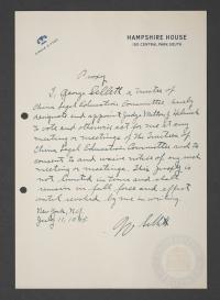 Proxy Letter of George Sellett