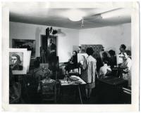 Frances Farmer at an Art Class