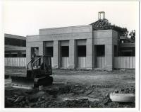 Construction of Caplin Pavilion with Bulldozer in Foreground; 1997