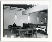 Students working inside the Law Library, 1996