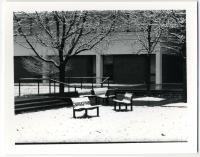 Law School Grounds- Snowy Day in the Red Square of Law School; 1994-1996