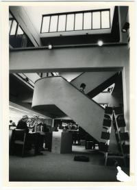 Law Library Staircase, 1978