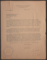 Letter from Logan Wilson (American Council on Education) to Edgar F. Shannon, Jr. regarding the JAG School, 25 July 1962