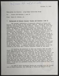 Memorandum from Neill H. Alford, Jr. to Faculty Members Regarding Trusts and Estates I and II, 15 October 1965