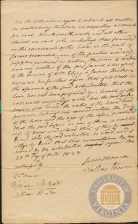 Agreement to Arbitration between James Monroe and Peter Skinner, 25 October 1823