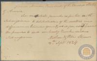 Skinner Revocation of Agreement to Arbitrate Addressed to Monroe, 8 September 1824