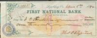 Check for $1,000 signed by T. P. Fitzpatrick, 6 April 1880