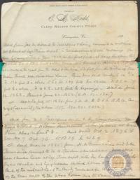 Deed Record for Plot of Land Near Tye River Depot, 1868-1885
