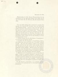 Memorandum to the Conference by Justice Frankfurter Regarding Net Worth Cases, 15 December 1954