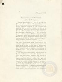 Justice Frankfurter&#039;s Memorandum Regarding Westinghouse Employees v. Westinghouse Electric Corp., 21 February 1955