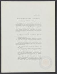 Justice Harlan- Memorandum regarding Williams v. Georgia, 23 April 1955