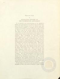 Prefatory Note to Legislative History of the Fourteenth Amendment, undated