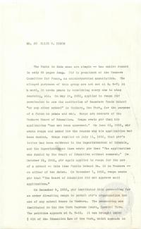 Memorandum by Prettyman Regarding Ellis v. Dixon, circa 1955