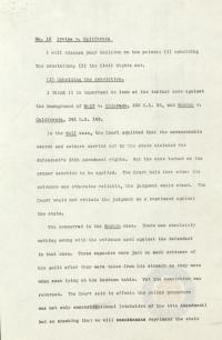 Memorandum from Prettyman to Justice Jackson Regarding Irvine v. California, circa 1954