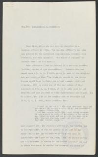 Prettyman Memorandum regarding Shaughnessy v. Pedreiro, circa March 1955
