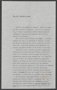 Prettyman Memorandum regarding Carroll v. Lanza, circa 1955