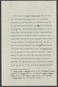 Dickinson v. United States- Draft Dissenting Opinion by Justice Jackson, circa November 1953