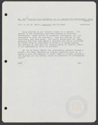 Certiorari Petition Memorandum- C-O-Two Fire Equipment Co. v. Specialties Development Corp. (1954)