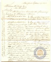 Letter from Barling &amp; Davis to Crapo, 27 September 1871