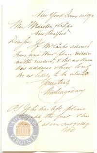 Letter from Barling &amp; Davis to Marston &amp; Crapo, 10 January 1872